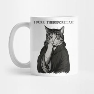 I-Purr-Therefore-I-Am-Funny-Philosophical-Cat-Lover Mug